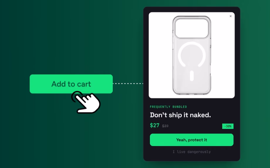 UpServe — popup upsells